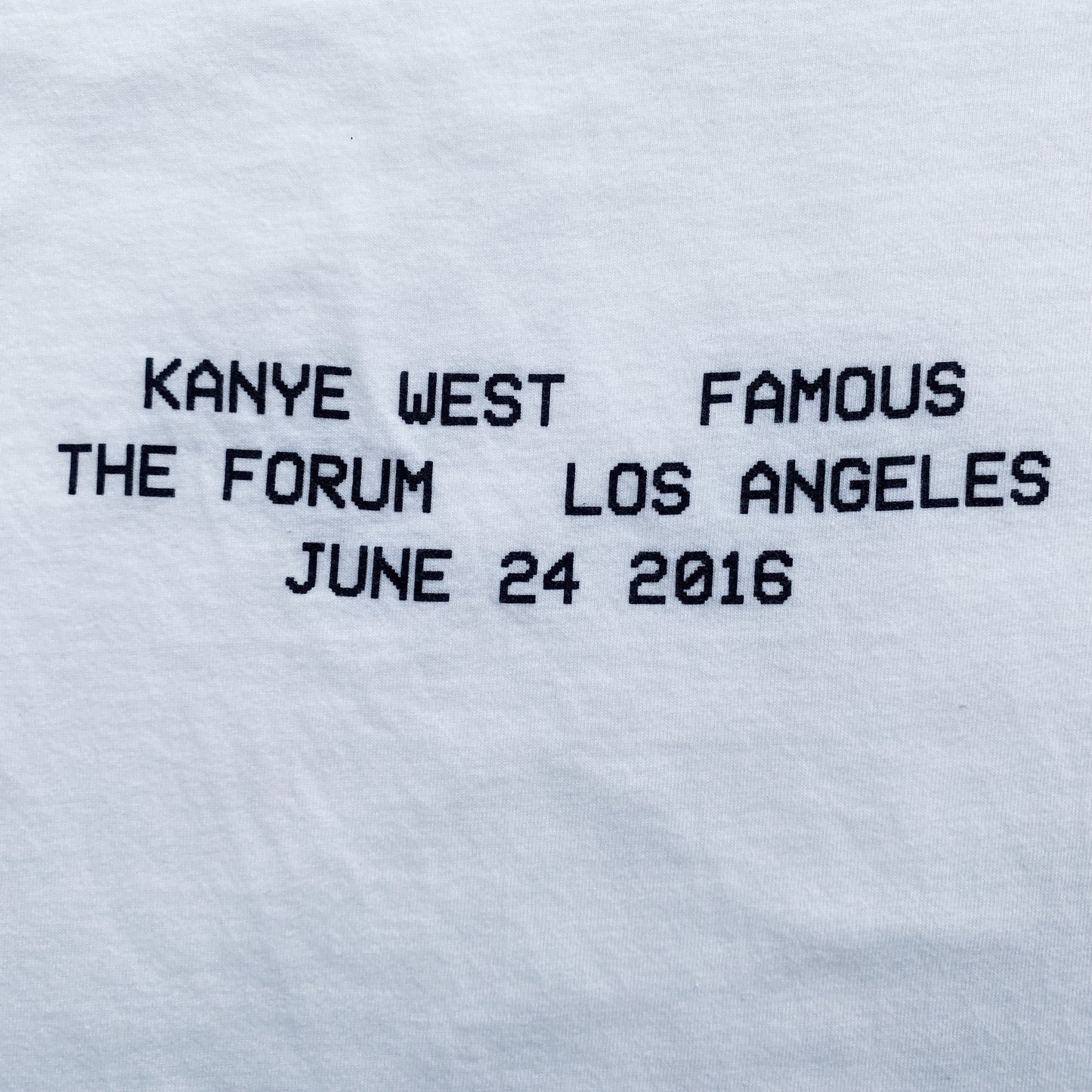 2016 Kanye West T-shirt